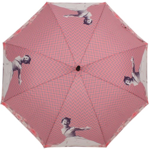 스마일 햅번 핑크 자동장우산